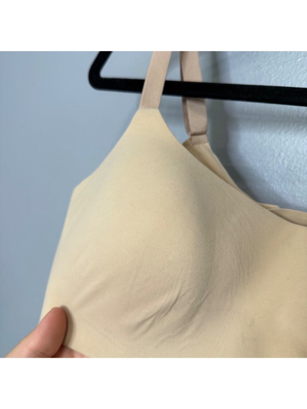 SMOOTHEZ BY AERIE molded nude wireless bra size L - Picture 3 of 6